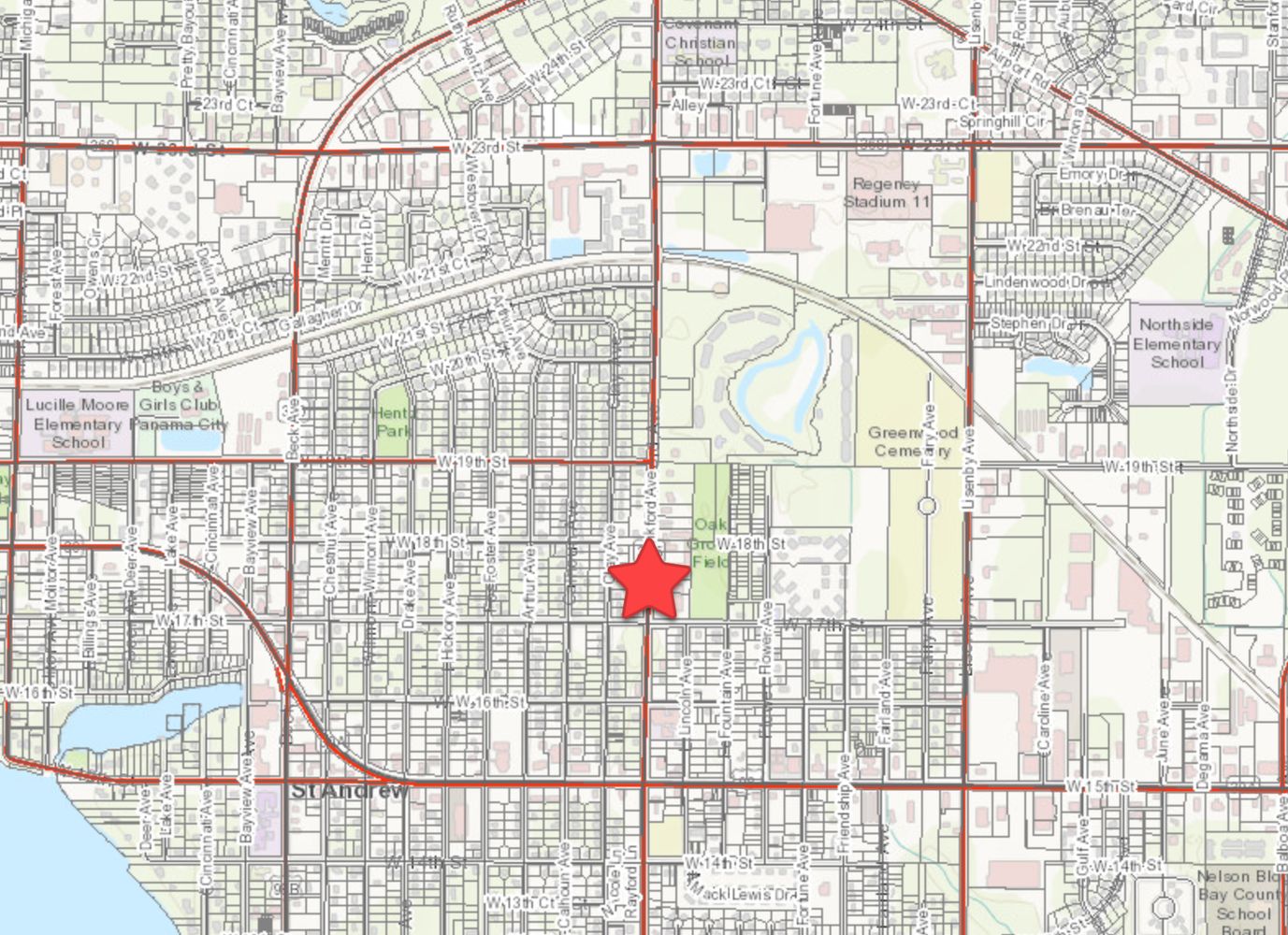 Frankfort Storage: 1717 Frankford Ave, Panama City, FL 32405